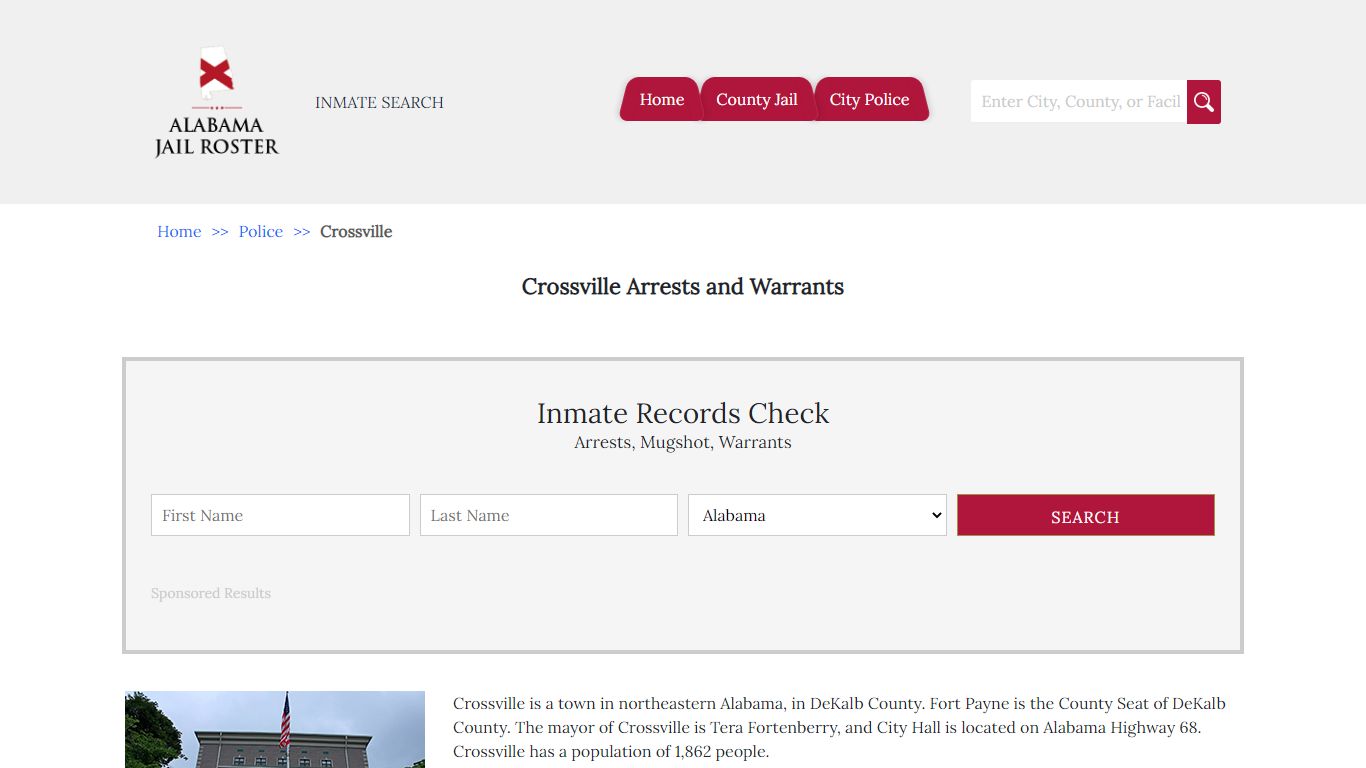 Crossville Arrests and Warrants | Alabama Jail Inmate Search